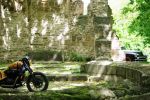 Between church ruins